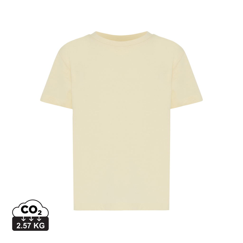 T-shirt promotionnel Enfant coton bio 160g Koli Iqoniq cream yellow